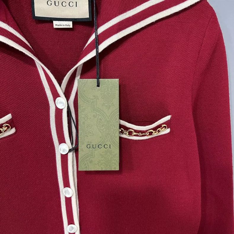 Gucci Long Red Dress with Chain Detail by GUCCI - dmc Size ONE SIZE - 5 Thumbnail
