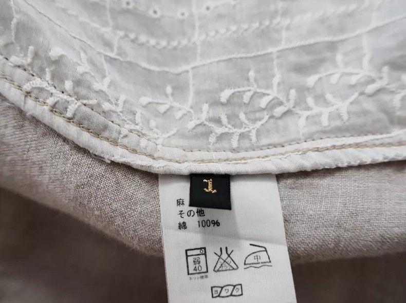 Kapital Kountry Embroidered Linen Dress with Antique Feel Size 36" / US 14 / IT 50 - 6 Thumbnail