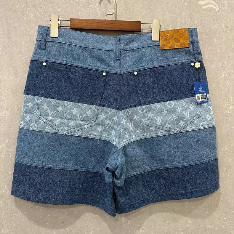 Louis Vuitton Louis Vuitton Patchwork Denim Shorts Size 34 Size US 34 / EU 50 - 2 Thumbnail