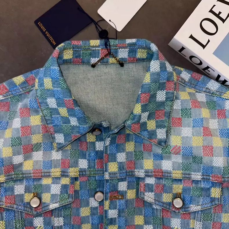 Louis Vuitton Louis Vuitton Colorful Denim Jacket Size US L / EU 52-54 / 3 - 6 Thumbnail
