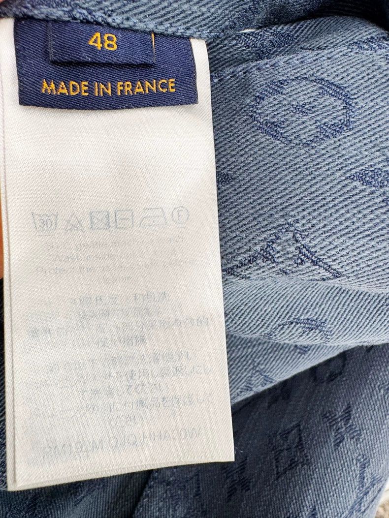 Louis Vuitton Louis Vuitton Denim Jacket with Logo Design Size US L / EU 52-54 / 3 - 5 Thumbnail