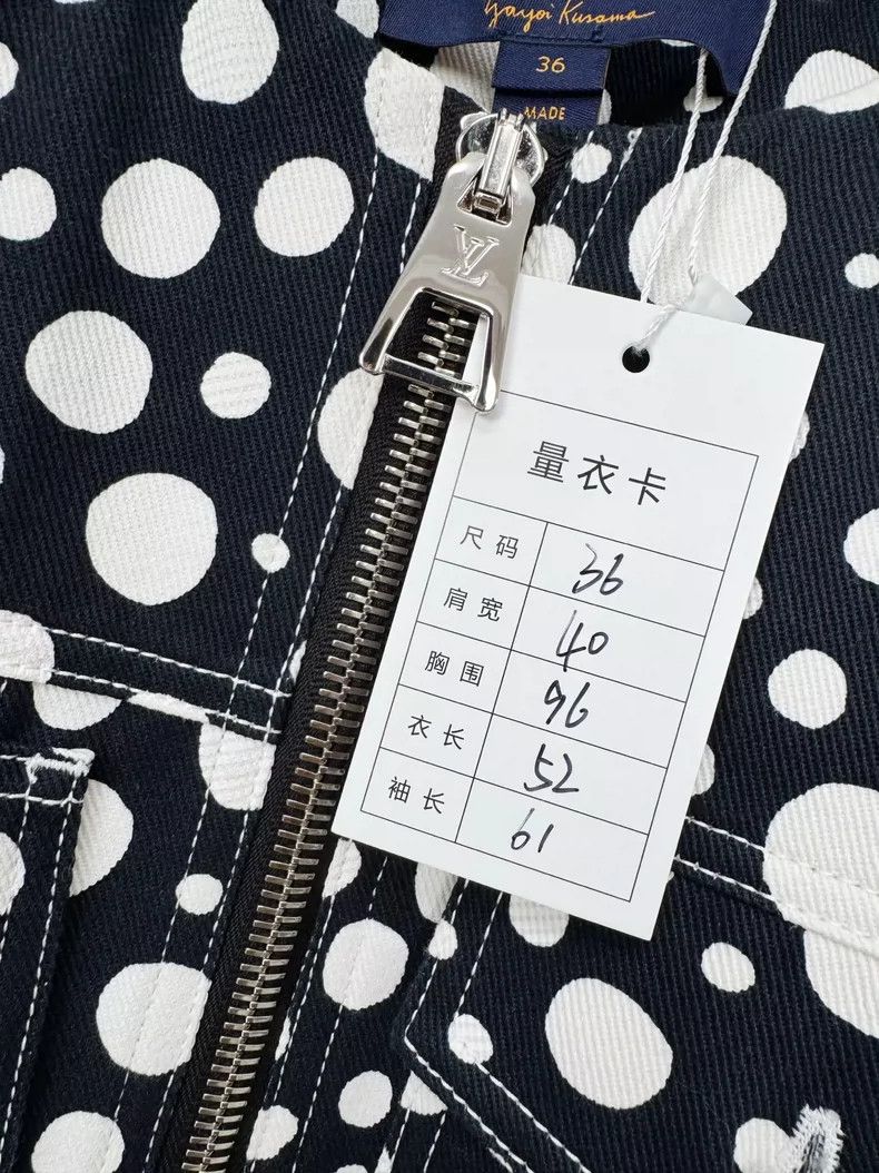 Louis Vuitton Louis Vuitton Polka Dot Denim Jacket Size US S / EU 44-46 / 1 - 2 Thumbnail