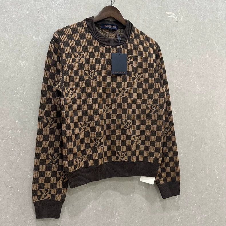 Louis Vuitton Louis Vuitton Checked Wool Sweater Size S Size US S / EU 44-46 / 1 - 3 Thumbnail