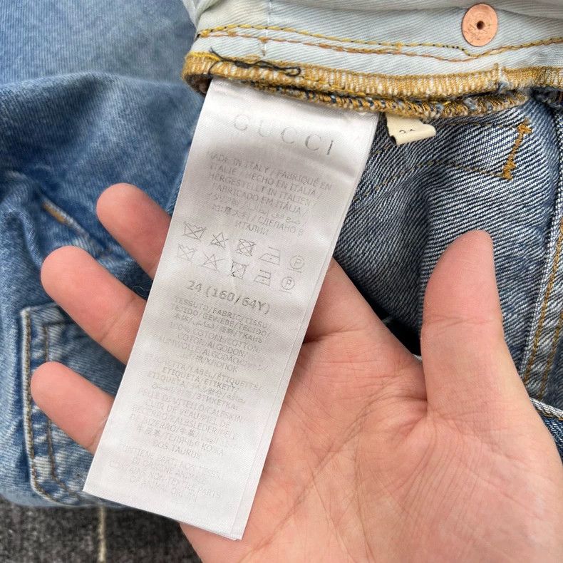 Gucci Gucci Logo Wash Denim Pants-yf Size 24" / US 00 / IT 34 - 6 Thumbnail