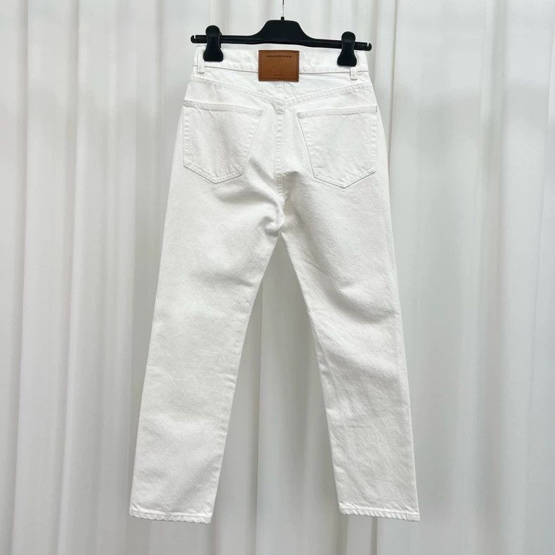 Alexander Wang Alexander Wang White Denim Casual Pants-yf Size US 10 / IT 40 - 2 Thumbnail
