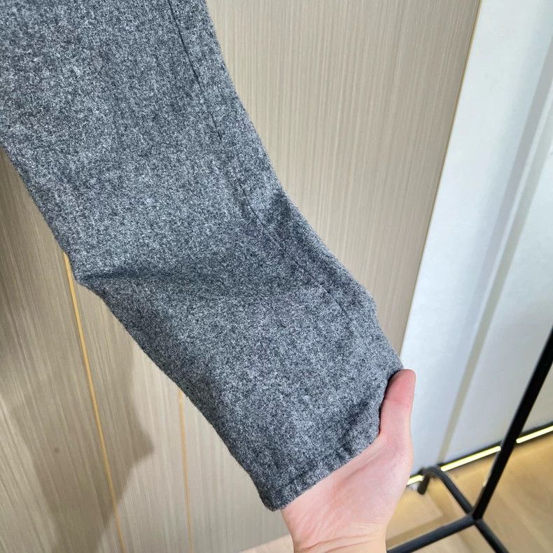 Moncler Moncler Gray Wool Casual Pants Size 48-yf Size US 8 / EU 41 - 4 Thumbnail
