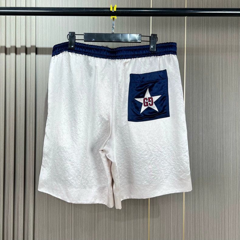 Gucci Gucci Blue Star Embroidered Shorts-yf Size US 40 / EU 56 - 2 Thumbnail