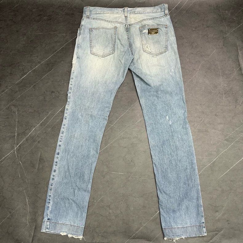 Dolce & Gabbana Dolce&Gabbana Distressed Denim Jeans Size 50 Size US 40 / EU 56 - 3 Thumbnail