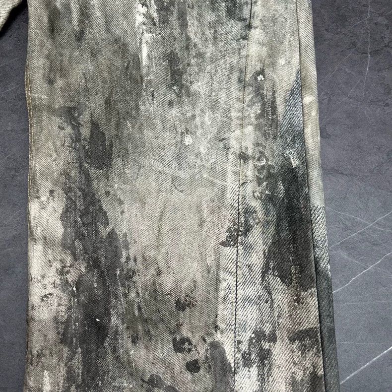 Acne Studios Acne Studios 3D Print Distressed Denim Pants Size US 5 / EU 37 - 2 Thumbnail