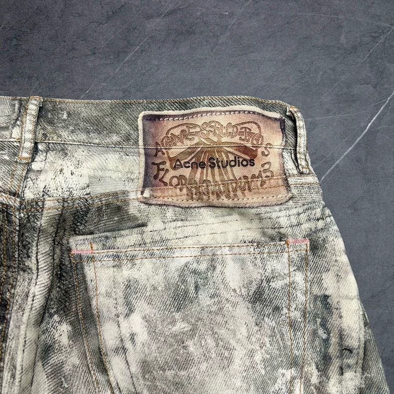 Acne Studios Acne Studios 3D Print Distressed Denim Pants Size US 5 / EU 37 - 5 Thumbnail