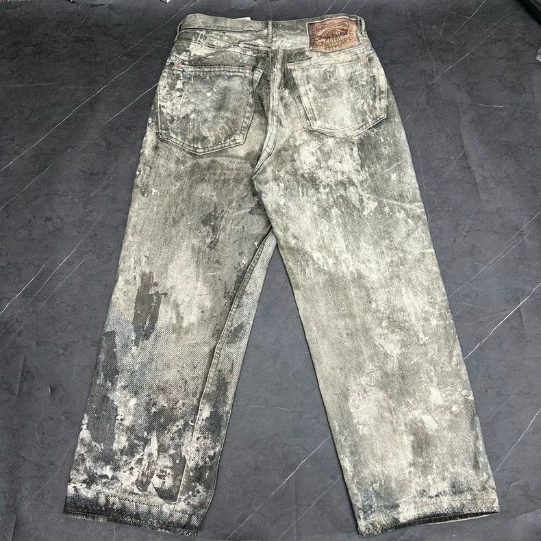 Acne Studios Acne Studios 3D Print Distressed Denim Pants Size US 5 / EU 37 - 3 Thumbnail