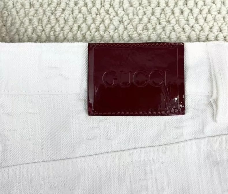 Gucci Gucci Logo Denim Shorts for Summer SS24 Size US 10 / IT 40 - 5 Thumbnail