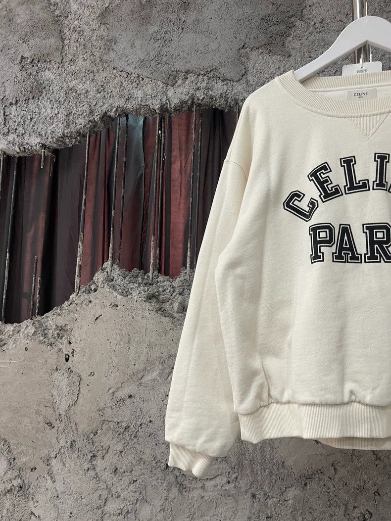 Celine Celine Cotton Sweatshirt with Paris Print Size US M / EU 48-50 / 2 - 3 Thumbnail