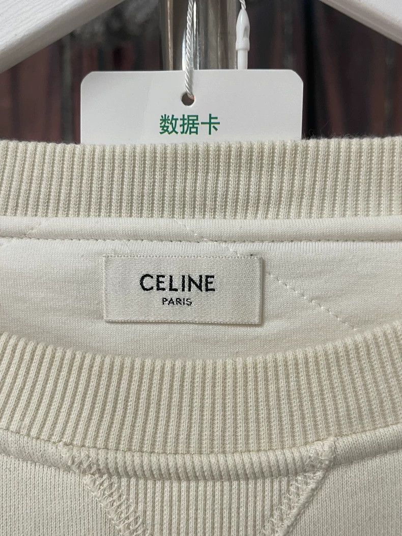 Celine Celine Cotton Sweatshirt with Paris Print Size US M / EU 48-50 / 2 - 6 Thumbnail