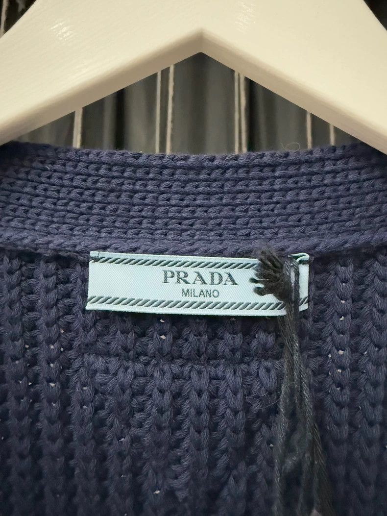 Prada Prada Zipper Wool Cardigan with Original Tags Size US S / EU 44-46 / 1 - 6 Thumbnail