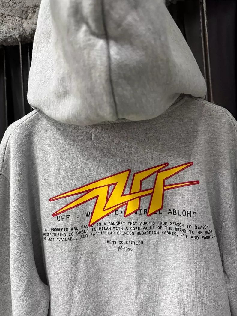 Off-White Off-White Zip Hoodie with Logo Design Size US M / EU 48-50 / 2 - 5 Thumbnail