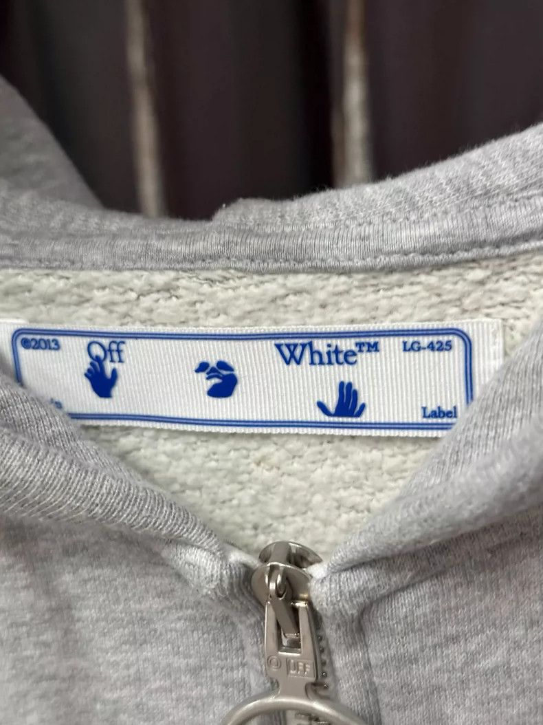 Off-White Off-White Zip Hoodie with Logo Design Size US M / EU 48-50 / 2 - 6 Thumbnail