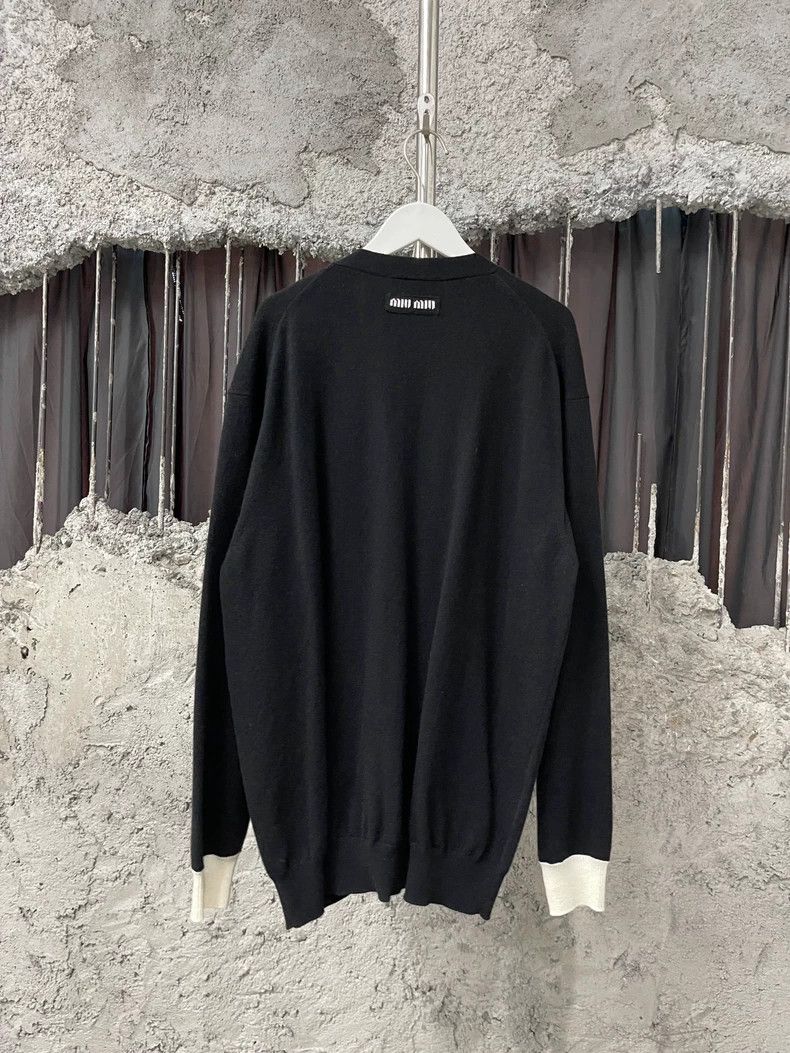 Miumiu Wool Cardigan with Pocket Details