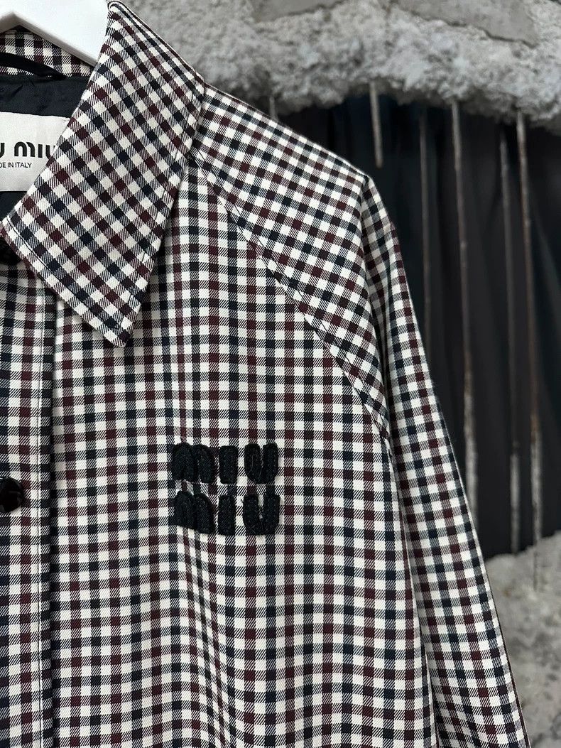 Miu Miu Miumiu Black and White Checkered Jacket Size US S / EU 44-46 / 1 - 5 Thumbnail