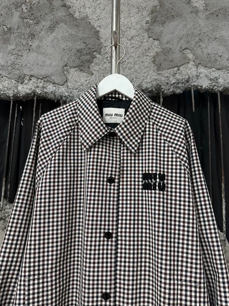 Miu Miu Miumiu Black and White Checkered Jacket Size US S / EU 44-46 / 1 - 3 Thumbnail