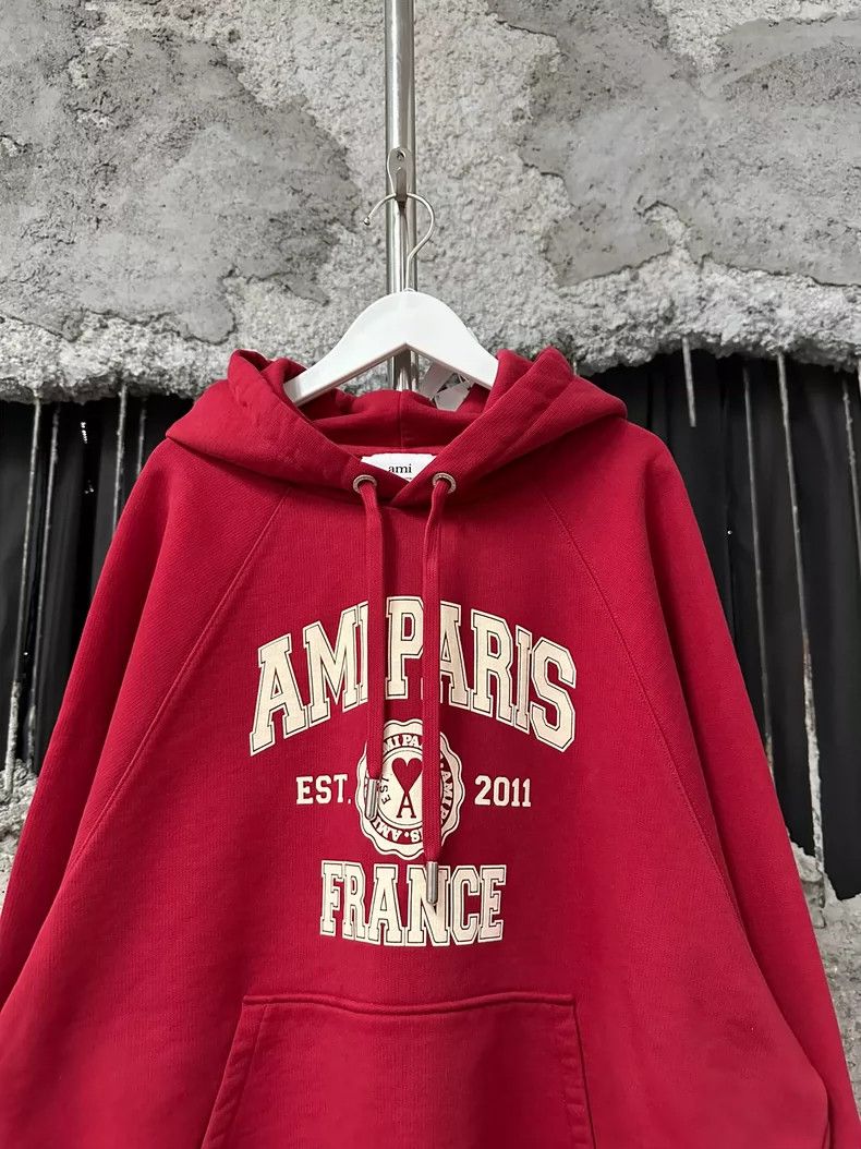 AMI Ami Paris Hoodie Sweatshirt for Casual Wear Size US L / EU 52-54 / 3 - 3 Thumbnail