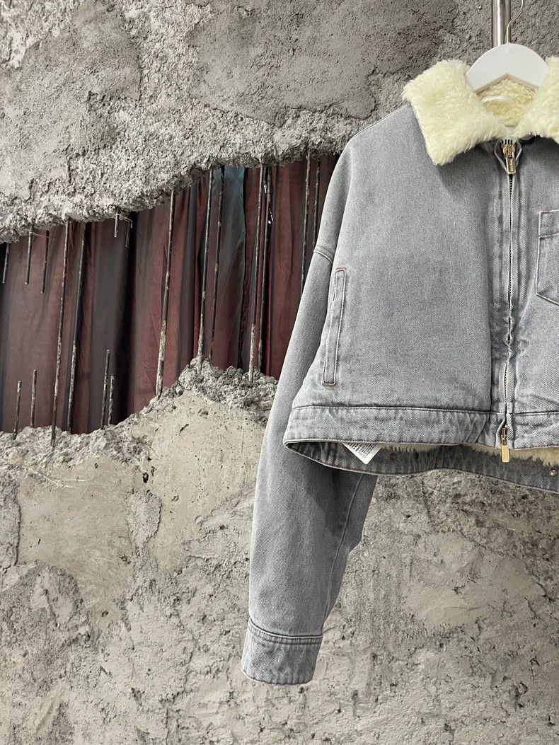 Miu Miu Miu Miu Shearling Denim Jacket Size 38 Size US S / EU 44-46 / 1 - 3 Thumbnail