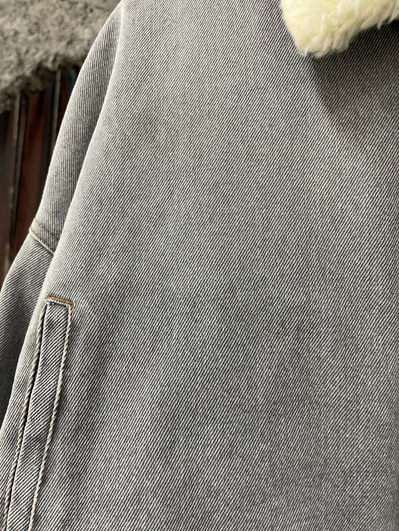 Miu Miu Miu Miu Shearling Denim Jacket Size 38 Size US S / EU 44-46 / 1 - 6 Thumbnail