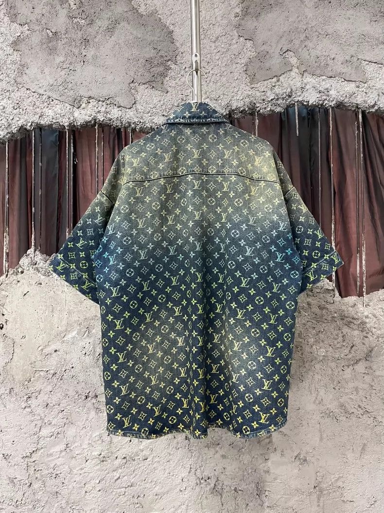 Louis Vuitton Louis Vuitton Colorful Denim Short Sleeve Jacket Size US M / EU 48-50 / 2 - 2 Thumbnail