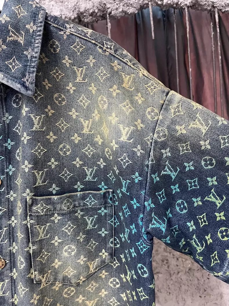 Louis Vuitton Louis Vuitton Colorful Denim Short Sleeve Jacket Size US M / EU 48-50 / 2 - 5 Thumbnail