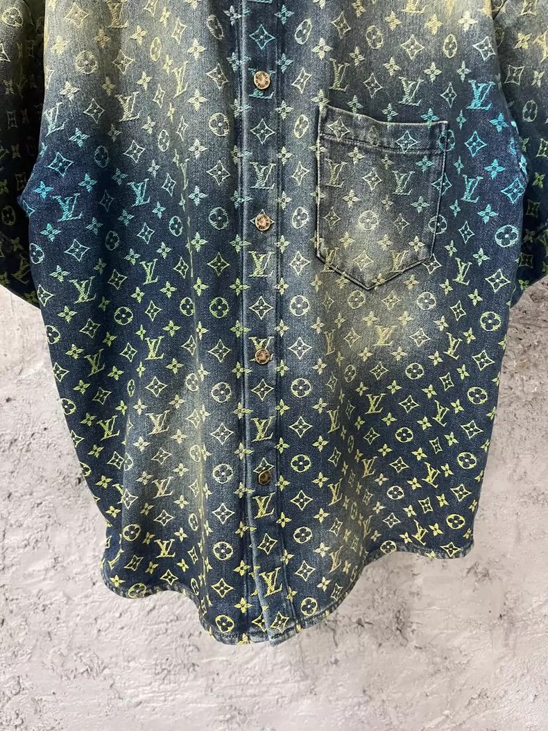 Louis Vuitton Louis Vuitton Colorful Denim Short Sleeve Jacket Size US M / EU 48-50 / 2 - 4 Thumbnail