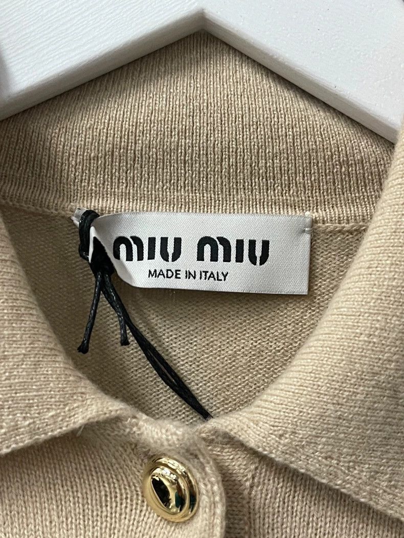 Miu Miu Miumiu Cashmere Knit Long Sleeve Polo Size US M / EU 48-50 / 2 - 5 Thumbnail