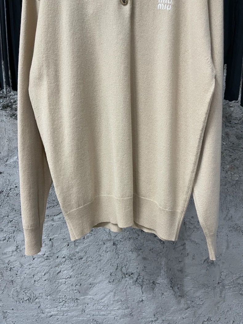 Miu Miu Miumiu Cashmere Knit Long Sleeve Polo Size US M / EU 48-50 / 2 - 3 Thumbnail