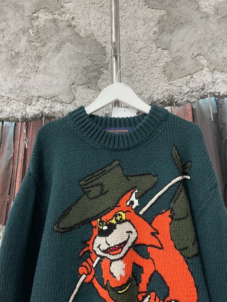 Louis Vuitton Louis Vuitton Fox Cartoon Knit Sweater Size US M / EU 48-50 / 2 - 3 Thumbnail