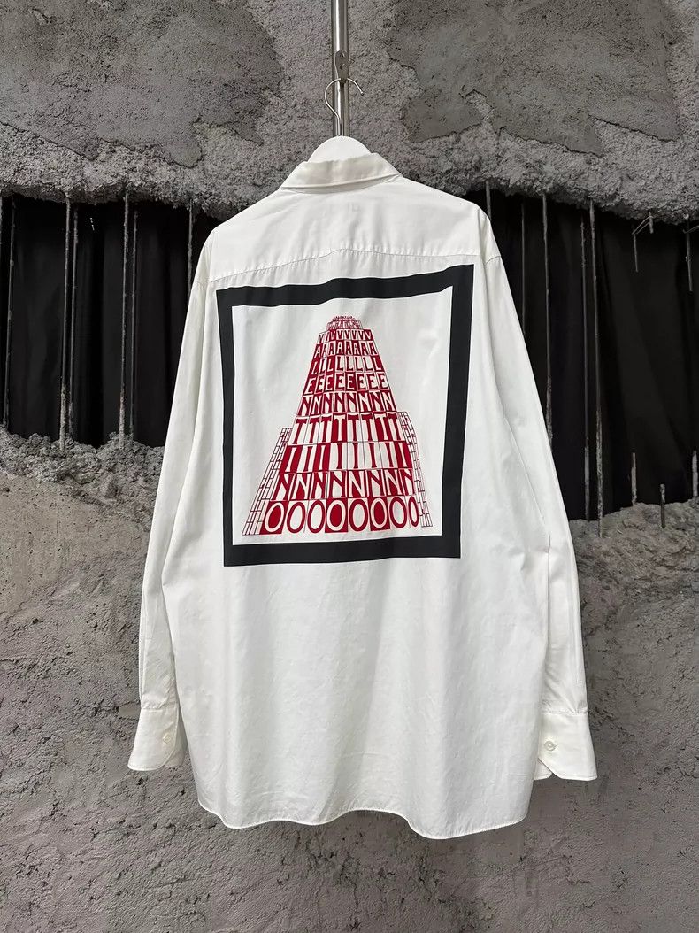 Valentino Valention Long Sleeve Shirt in White Size US M / EU 48-50 / 2 - 2 Thumbnail