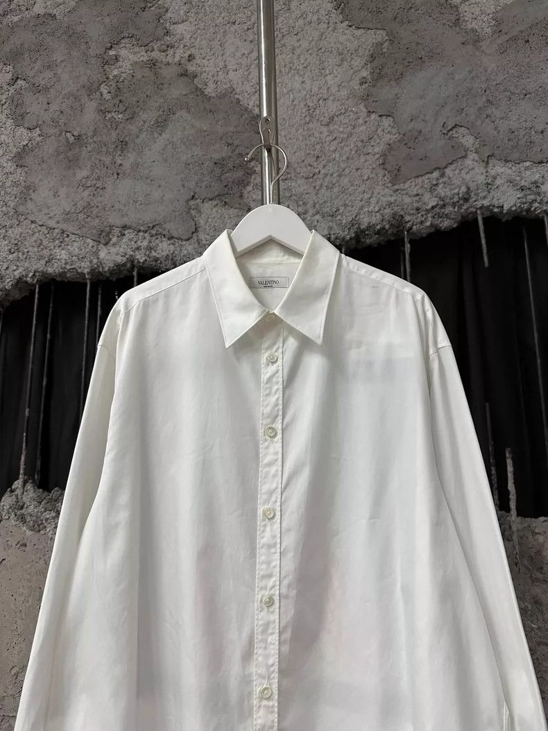 Valentino Valention Long Sleeve Shirt in White Size US M / EU 48-50 / 2 - 3 Thumbnail