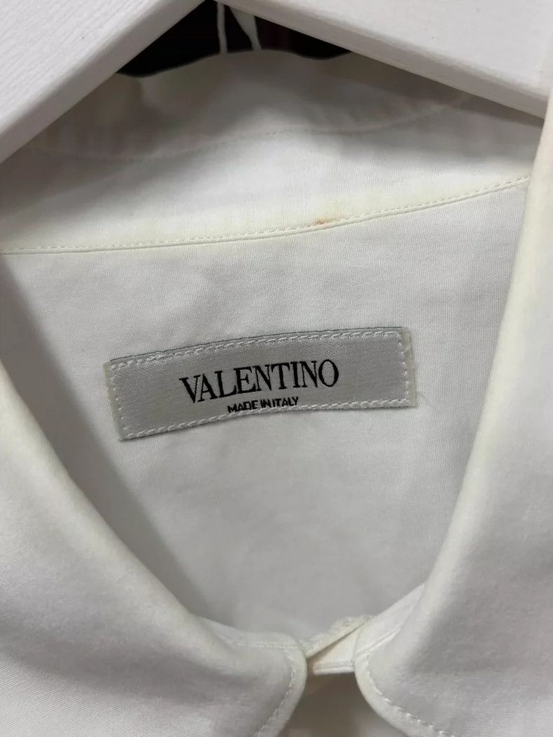 Valentino Valention Long Sleeve Shirt in White Size US M / EU 48-50 / 2 - 6 Thumbnail