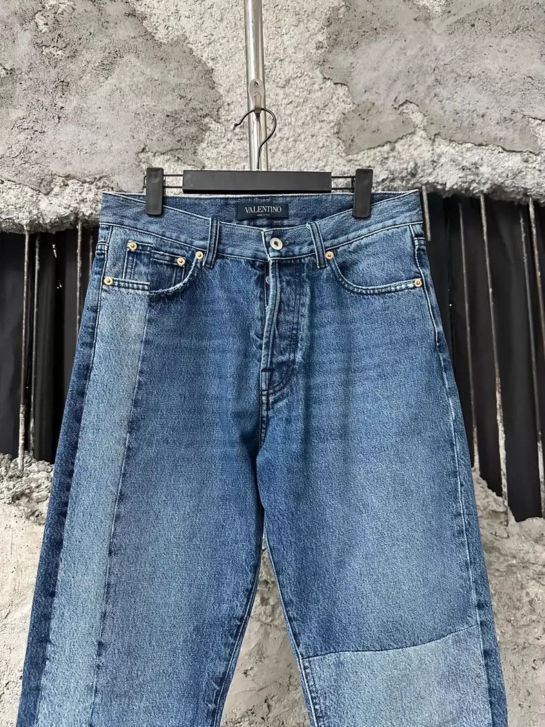 Valentino Valentino Patchwork Denim Pants Size US 30 / EU 46 - 3 Thumbnail