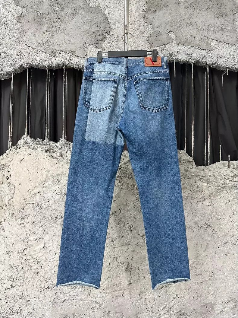 Valentino Valentino Patchwork Denim Pants Size US 30 / EU 46 - 2 Thumbnail