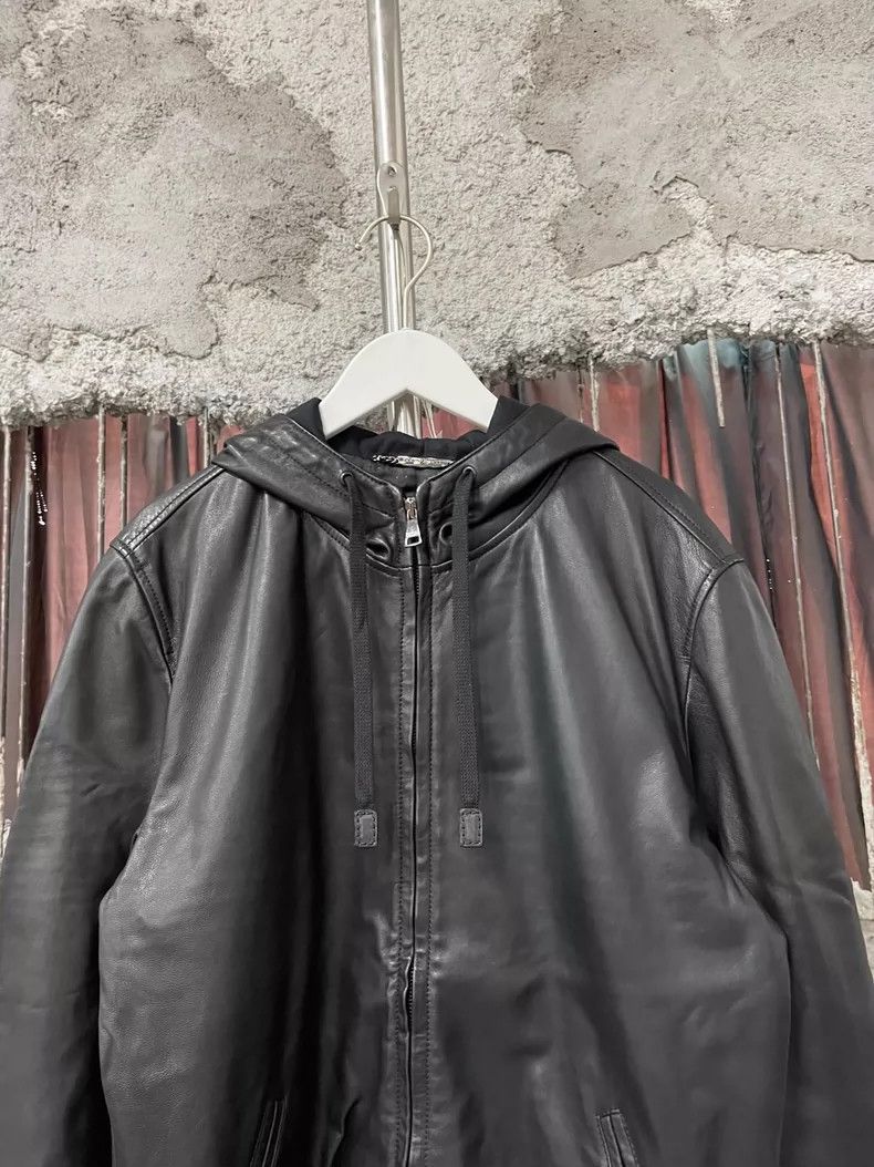 Dolce & Gabbana Dolce & Gabbana Leather Zip-Up Jacket Size US L / EU 52-54 / 3 - 3 Thumbnail