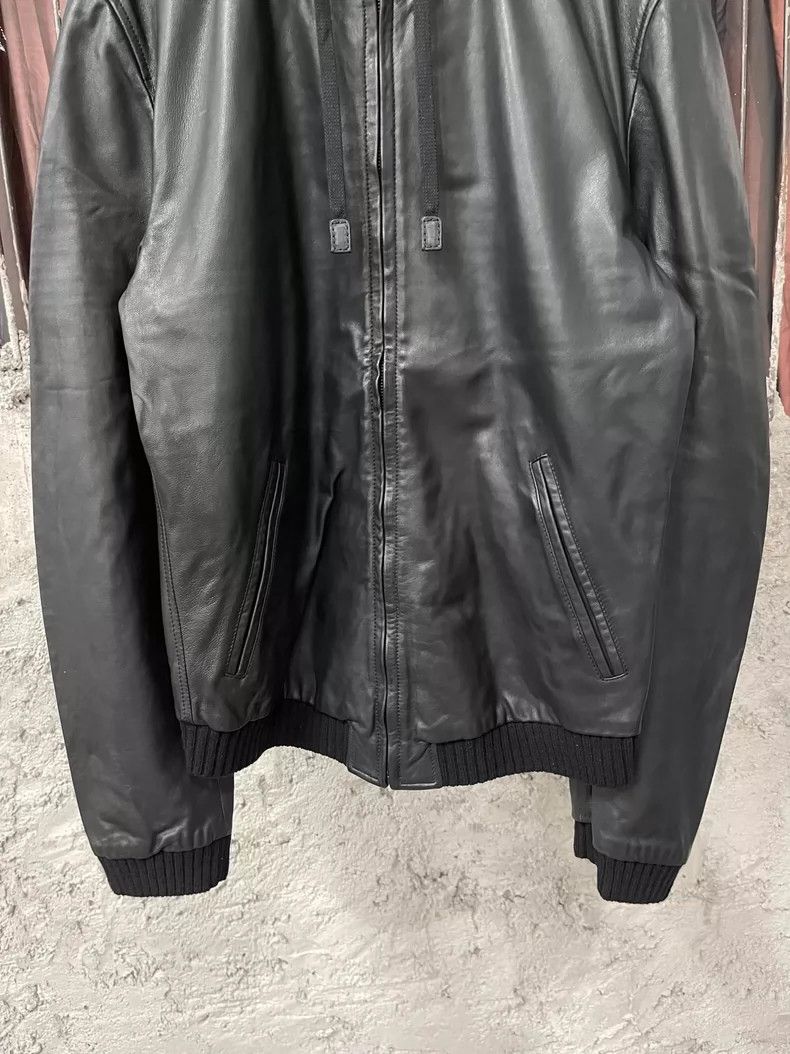 Dolce & Gabbana Dolce & Gabbana Leather Zip-Up Jacket Size US L / EU 52-54 / 3 - 4 Thumbnail