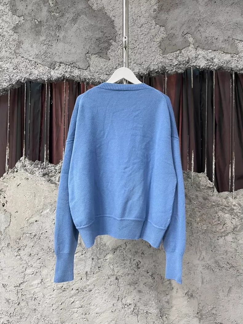 Moncler Moncler Blue Sweater with Logo Design Size US M / EU 48-50 / 2 - 2 Thumbnail