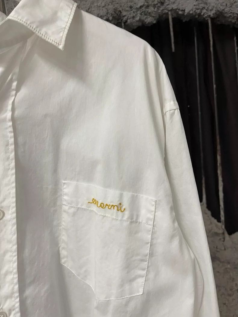 Marni Marni Long Sleeve White Shirt Size US S / EU 44-46 / 1 - 5 Thumbnail