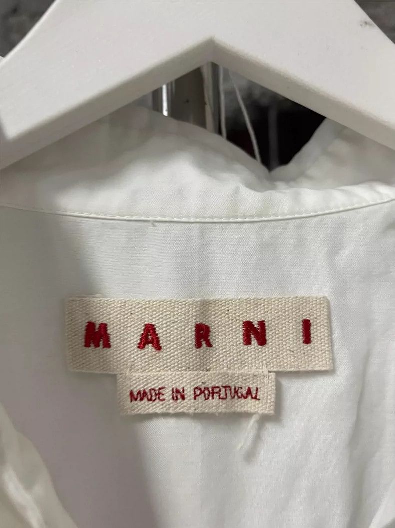 Marni Marni Long Sleeve White Shirt Size US S / EU 44-46 / 1 - 7 Thumbnail