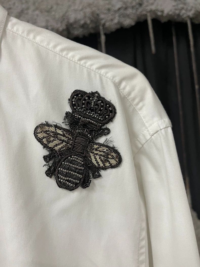 Dolce & Gabbana Dolce & Gabbana White Shirt with Embroidery Size US M / EU 48-50 / 2 - 5 Thumbnail