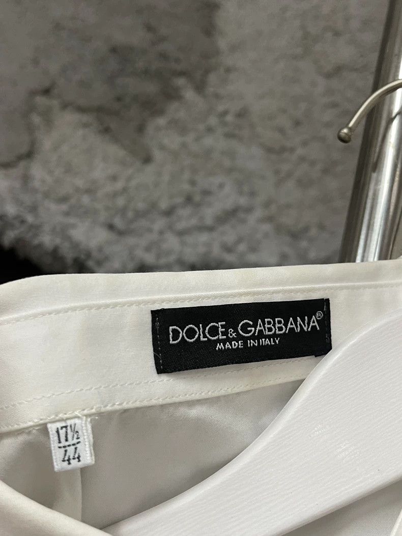 Dolce & Gabbana Dolce & Gabbana White Shirt with Embroidery Size US M / EU 48-50 / 2 - 7 Thumbnail