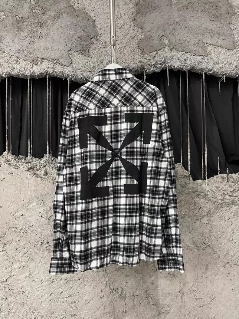 Off-White Off White Checkered Long Sleeve Shirt Size US XL / EU 56 / 4 - 2 Thumbnail