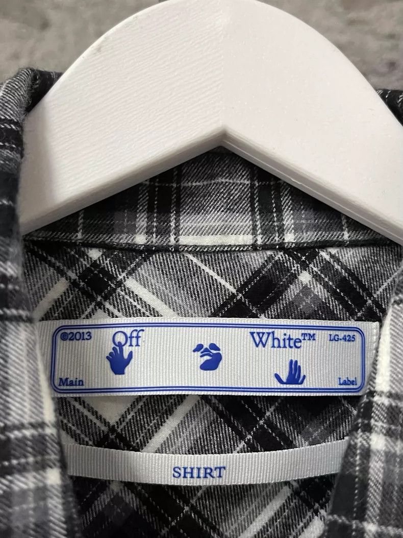 Off-White Off White Checkered Long Sleeve Shirt Size US XL / EU 56 / 4 - 7 Thumbnail