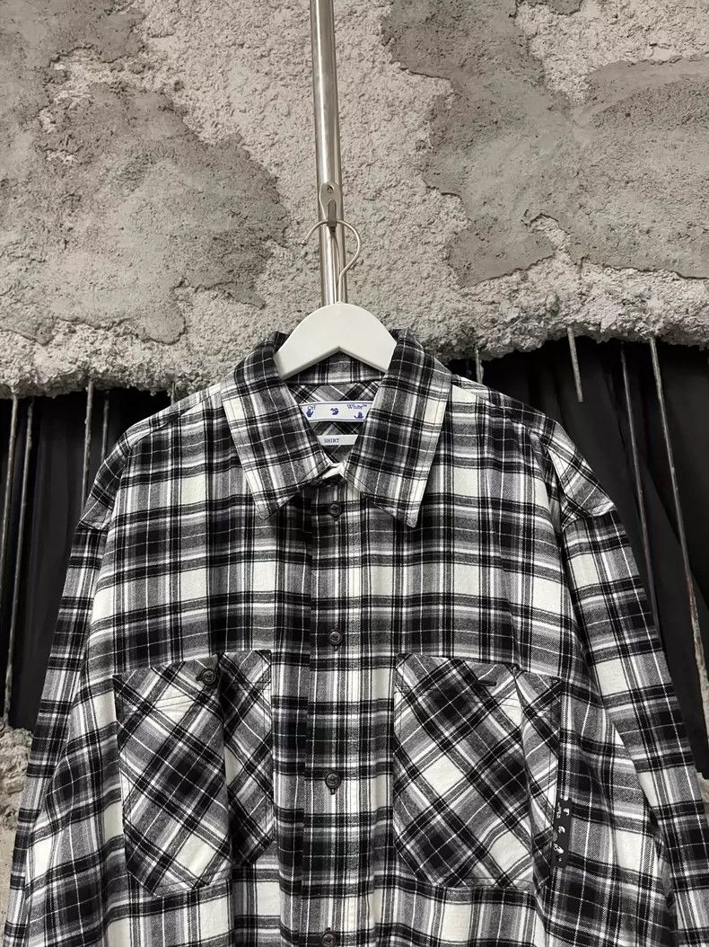 Off-White Off White Checkered Long Sleeve Shirt Size US XL / EU 56 / 4 - 4 Thumbnail