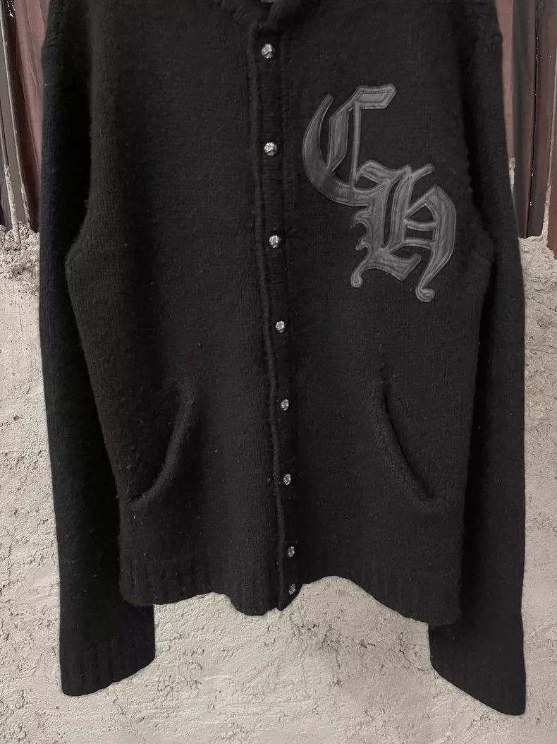 Chrome Hearts Chrome Hearts Cashmere Cardigan with Leather Accents Size US S / EU 44-46 / 1 - 4 Thumbnail