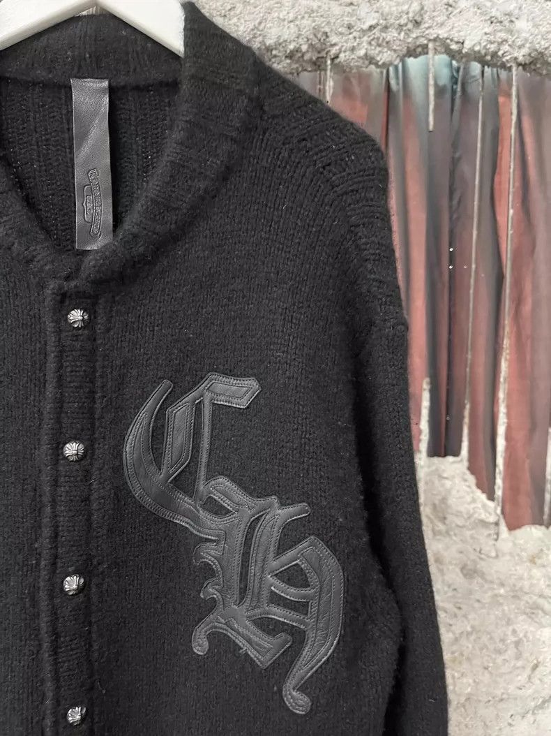 Chrome Hearts Chrome Hearts Cashmere Cardigan with Leather Accents Size US S / EU 44-46 / 1 - 5 Thumbnail